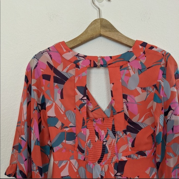 Clover and Sloane Multicolored Chiffon Dress - Picture 4 of 8